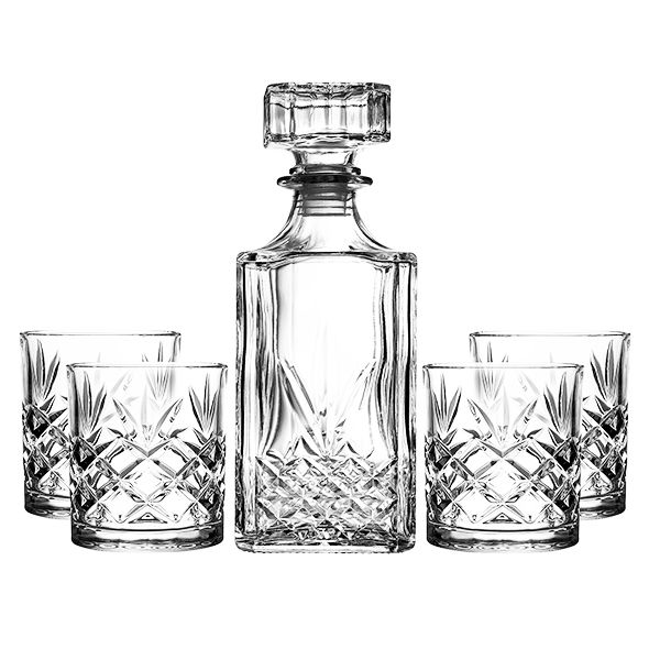 Oak And Amber 750 ml Whiskey Glass Set