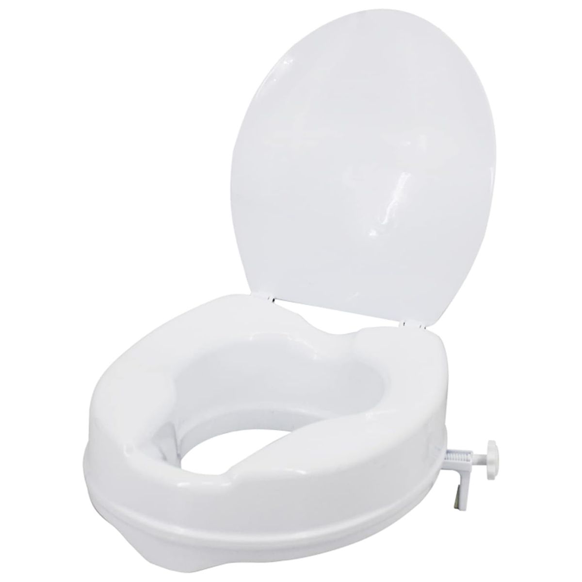 Raised toilet seat with cover, lengthened and raised, suitable for elderly