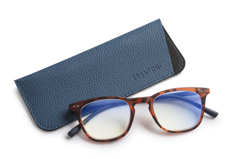 Brentoni Blue Blocker Reading Glasses Matt Demi