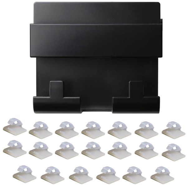 Home Office Wall Mounted Phone Bracket &amp; Cable Clips Set of 21(8,2cm)