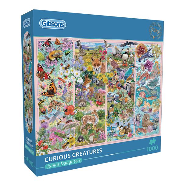 Gibsons Curious Creatures 1000 Piece Jigsaw Puzzle