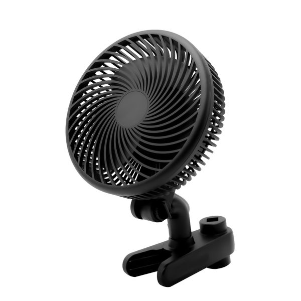 Oscillating Clip-On Fan 10 watt 6" Grow Tent Fan 150mm 10-Speed Control