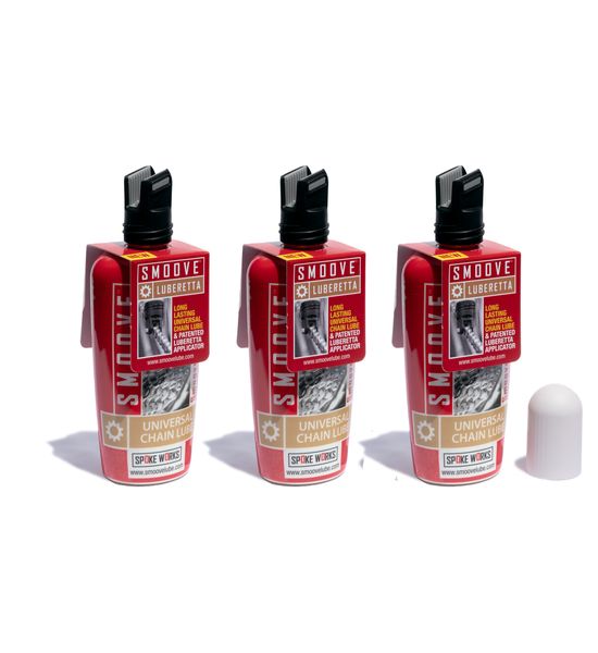 Smoove Universal Chain Lube with Luberetta Applicator x3 Bundle