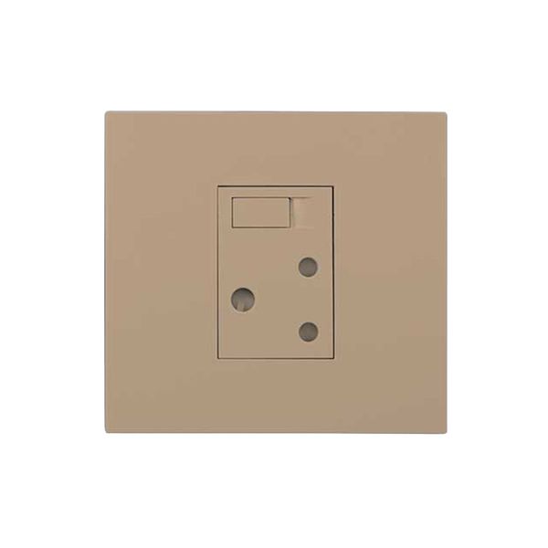 ACDC - 1x 16a Switched Socket Outlet 4x4 Champagne Orion