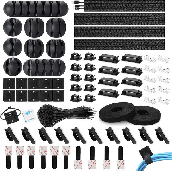 173-Piece Cable Management Organiser Kit