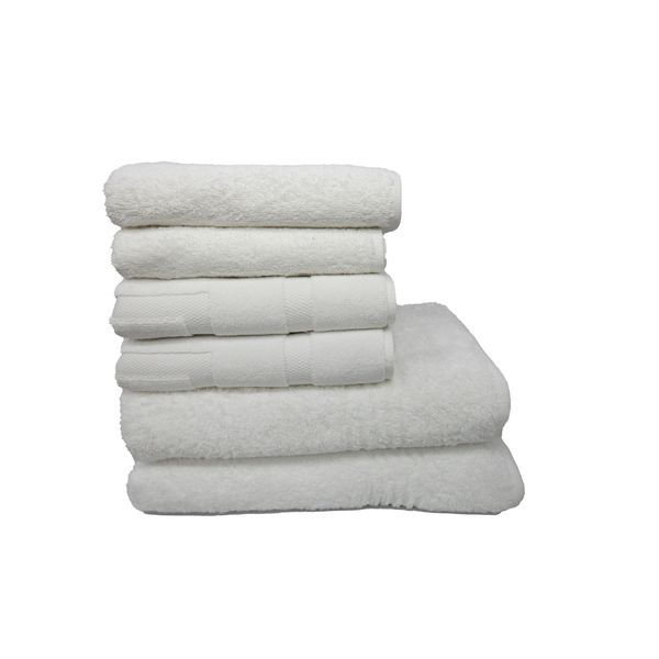 SR Luxury - Sterling Silver - 6 Set Bath Sheet Combo with 1000GSM Bath Mat