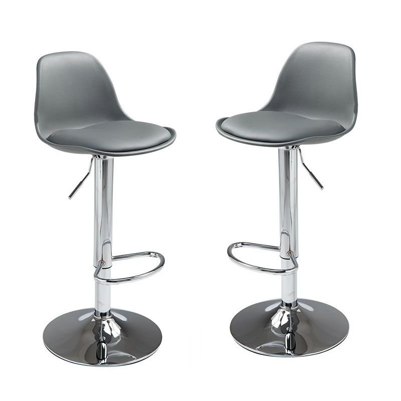 Set of 2 Modern HeightAdjustable Bar Stools with Metal Frame Shop