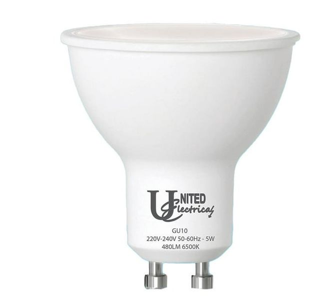 United Electrical Globe Rechargeable Gu10 5W