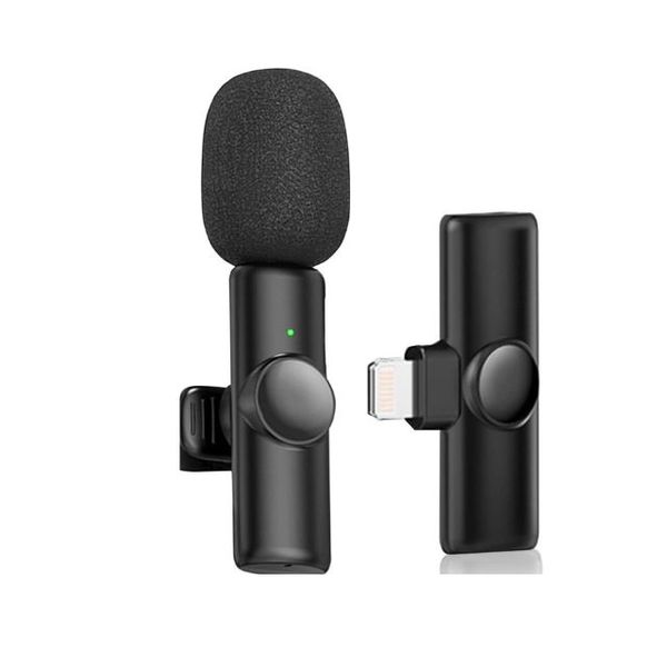 Lavalier lapel Wireless Lavalier Microphone, Clip-on Single Mic iPhone