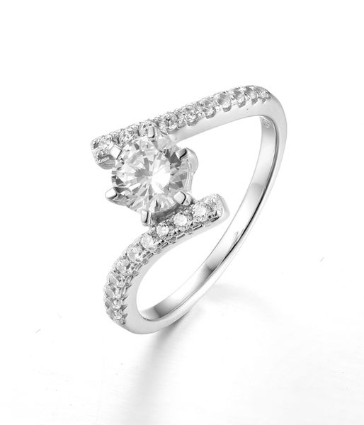 Sterling Silver Solitaire Claw Set Engagement Wedding Ring SR00002