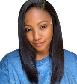 Golden Perfect 16inch Brazilian Hair Double Drawn Full Frontal Straight