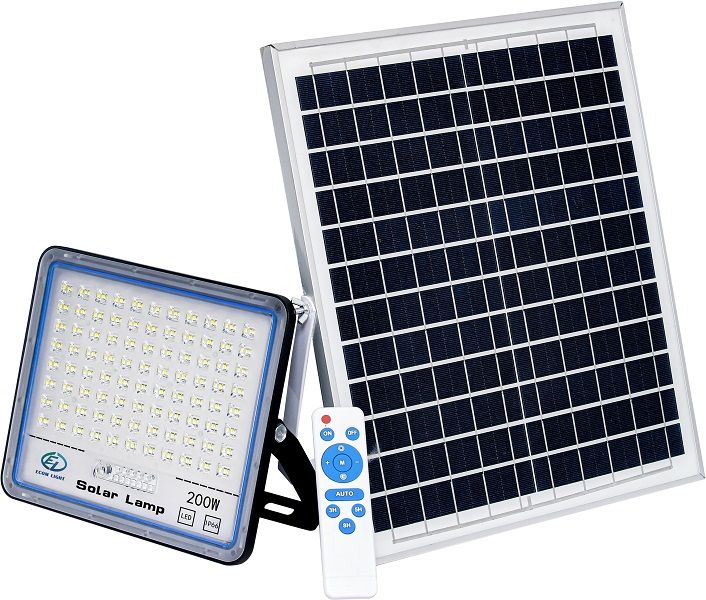 800lm IP66 LED Flood Light Wall Light Solar 200W