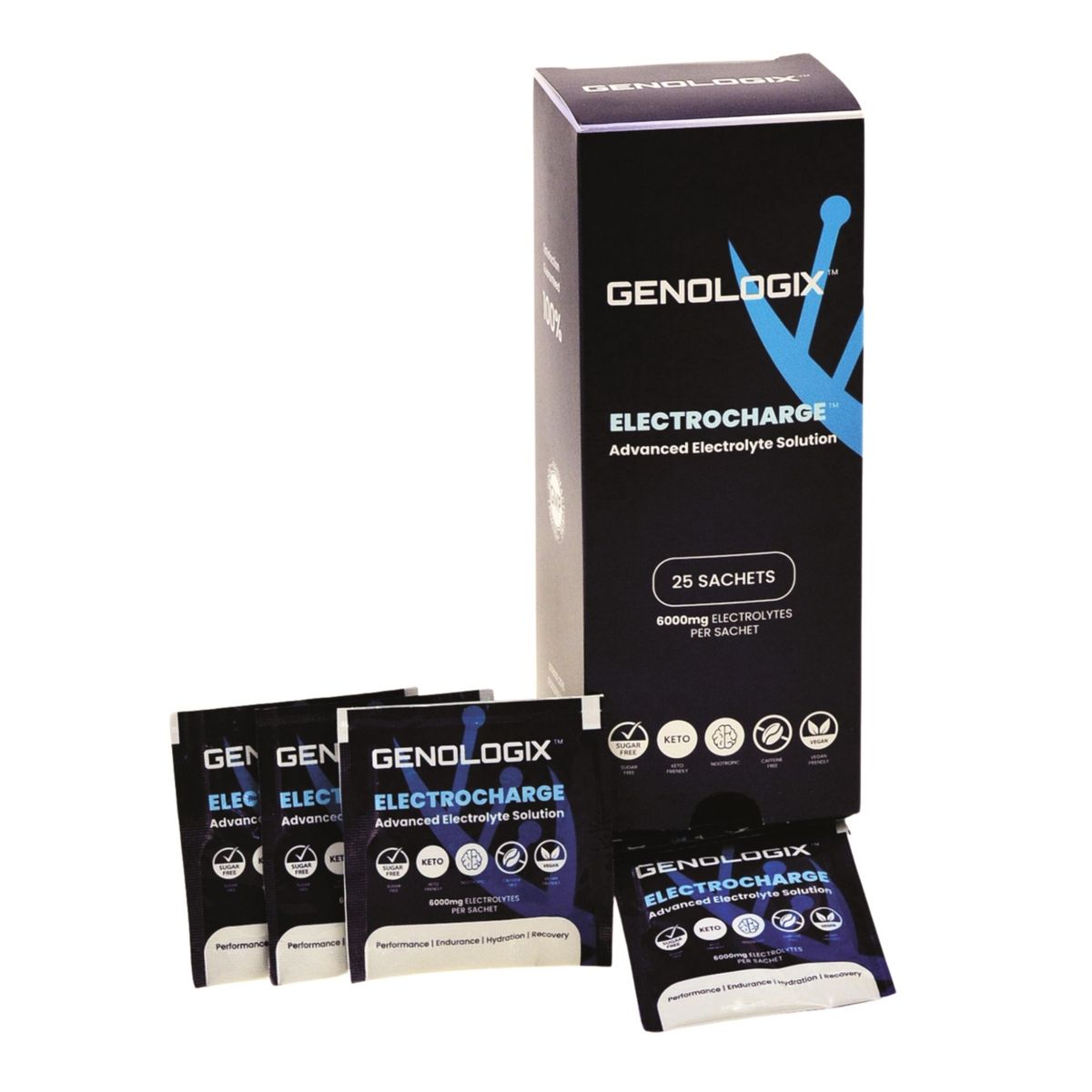 Genologix - ElectroCharge - Premium Electrolytes x 25 Sachets