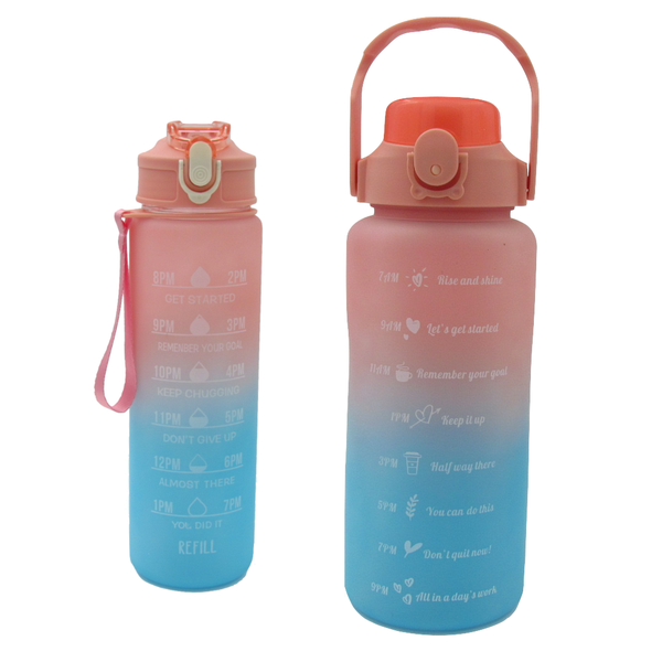 Combo - Motivational Water Bottles - 2L &amp; 900ml