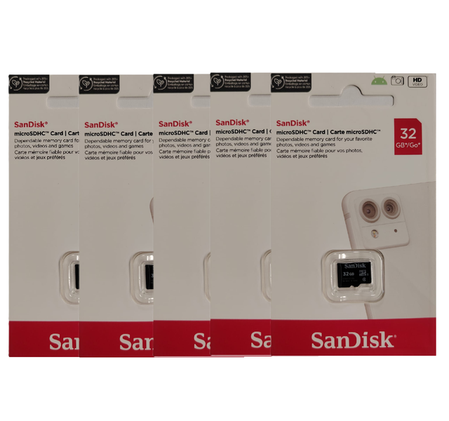 Sandisk 32GB MicroSd Card - 5 Pack - SBR Deal