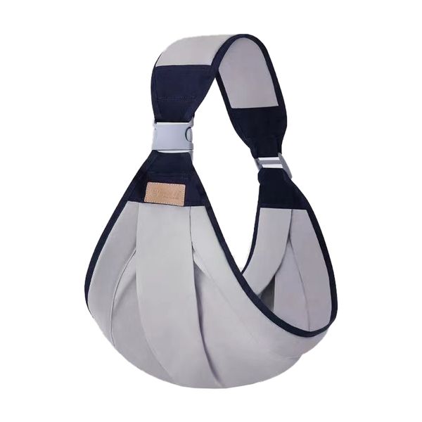 Grey Baby One Shoulder Sling Carrier for Toddler Easy Carrying,Ergonomic