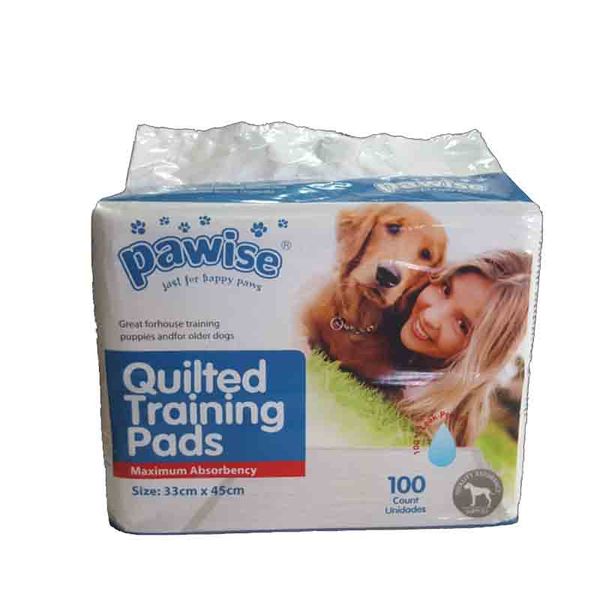 Pawise QUILTED TRAINING PADS - 33x45cm - 100/BAG