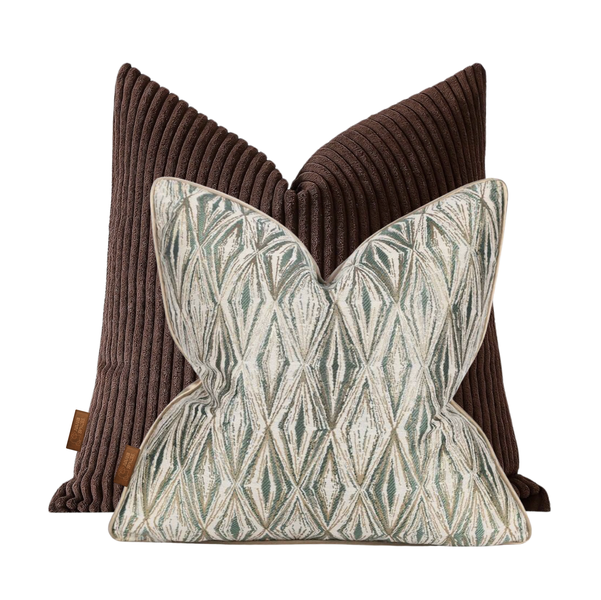 Rooted Gold Cushion Set by AMANII SPXCES.