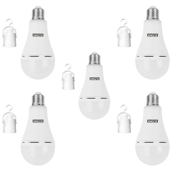 Ausma 9W E27 LED Emergency Globe - 5 Pack