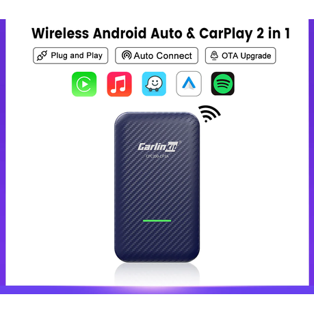 Carlinkit 4.0 Adaptateur sans Fil Apple CarPlay et Android Auto