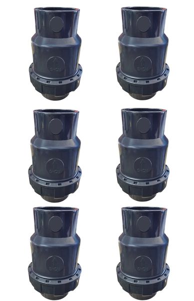 6 X 63mm Non-Return Valve With Union For Pools, Irrigation, Water Systems