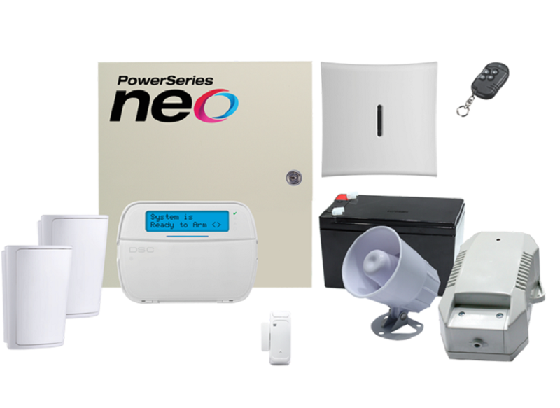 DSC NEO 64 Hybrid Zones Wireless Alarm Kit HS2064