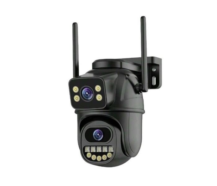 6MP Dual Lens Waterproof Camera with Color Night Vision &amp; 2-Way Audio