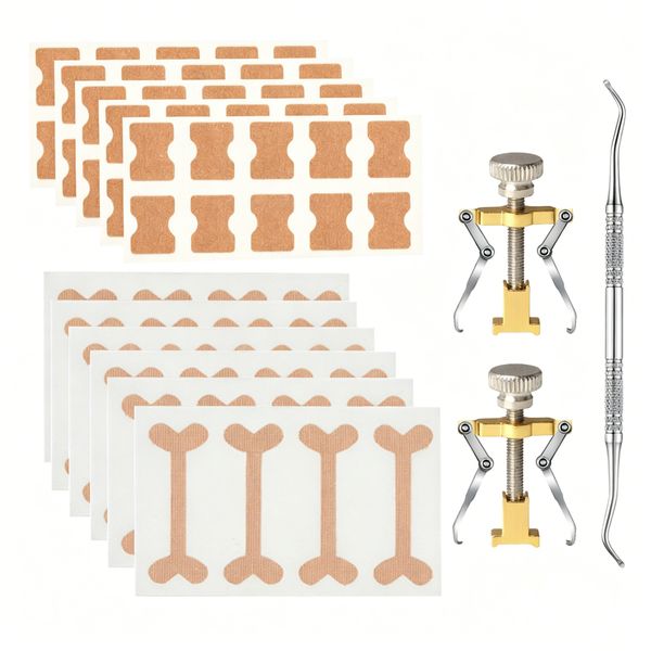 Ingrown Toenail Sticker 13Piece Set,With Toenail Corrector Planing Tool Set