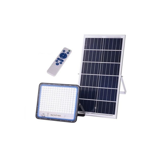 100W Solar Powered LED Flood Light With Panel And Remote
