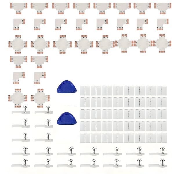 92-Piece SMD 5050 LED Strip Connector Kit
