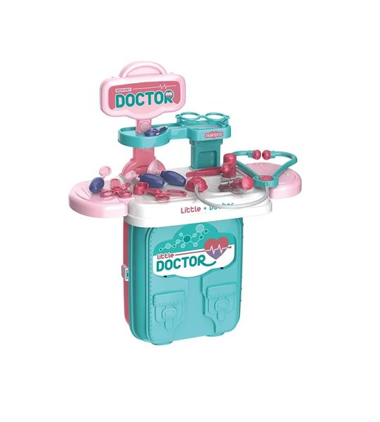 Boss Kids 21 Pieces Portable 3 In1 Little Doctor Medical Backpack