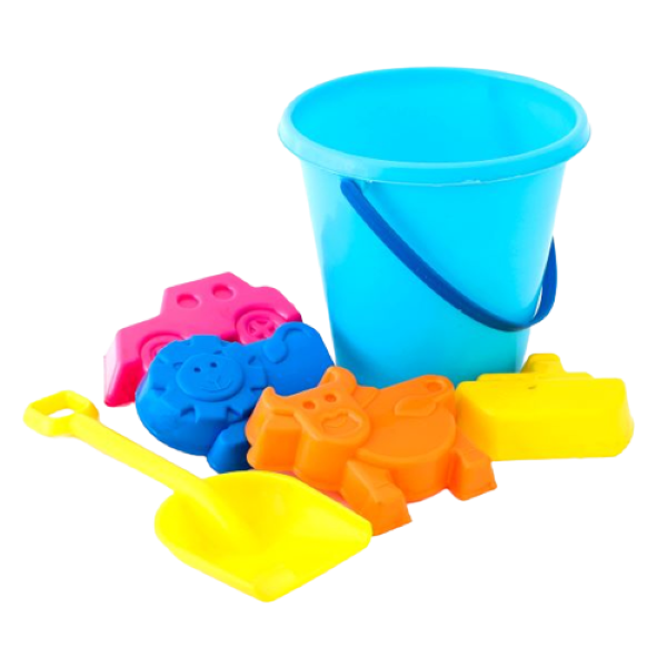 Beach Toys for Kids/Sandpit Toys for Toddlers/Beach Bucket &amp; Shovel 6Piece