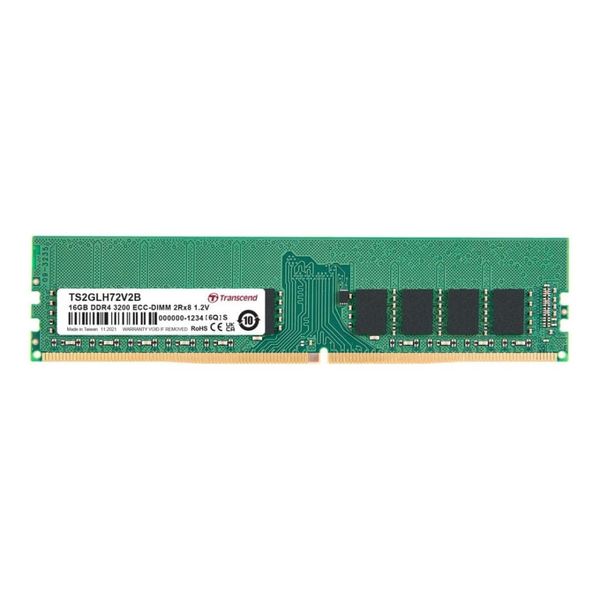 TRANSCEND RAM - TS2GLH72V2B 16GB DDR4-3200MHz ECC Desktop Memory