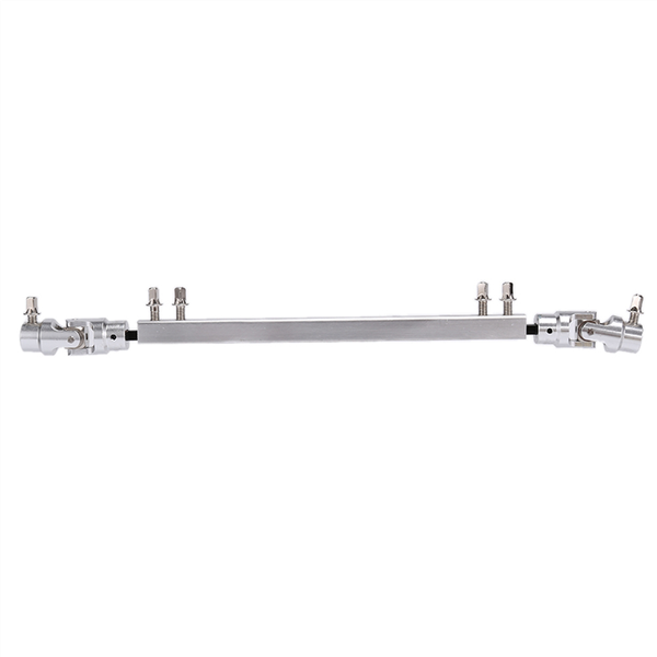Double Kick Drum Pedal Drive Shaft Silver
