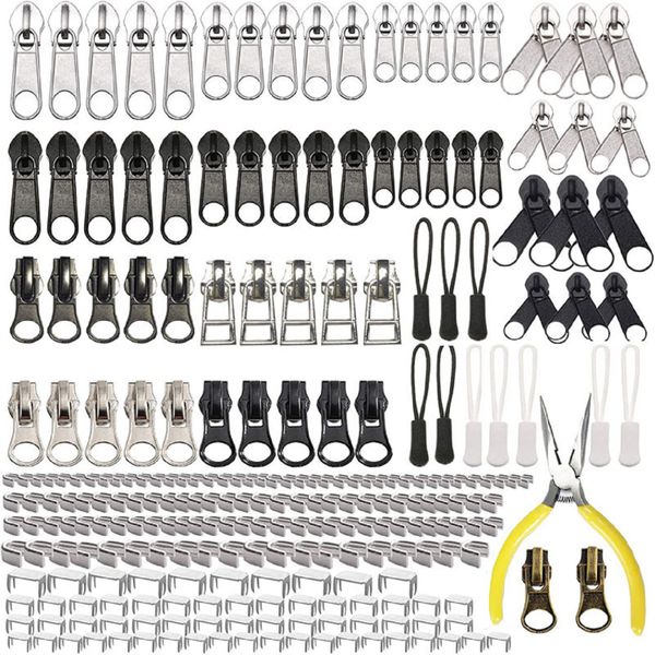 Zipper Repair Kit 255pcs | Suitcase/Bag/Jacket Fix | DIY Tool |Carry Case