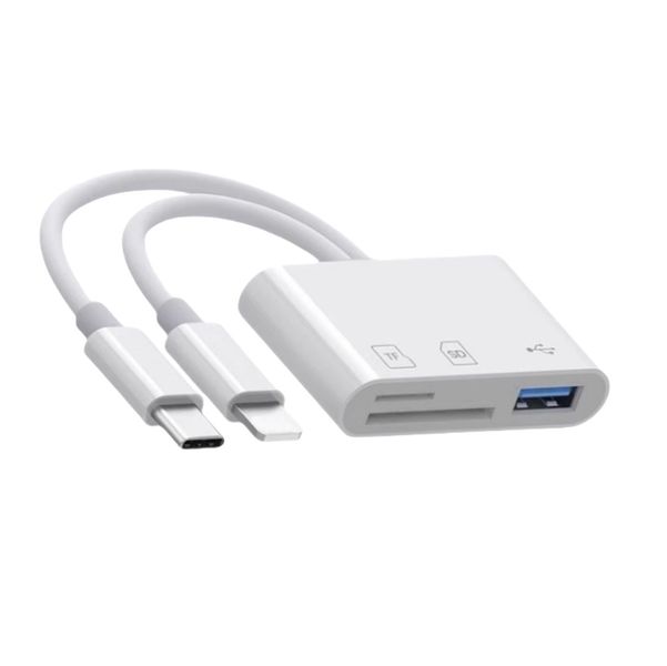 Mobile Phone OTG Card Reader Memory Card Three In One