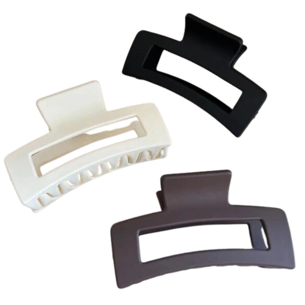 3 Piece Large Rectangle Hair Claw Clips | Shop Today. Get it Tomorrow ...