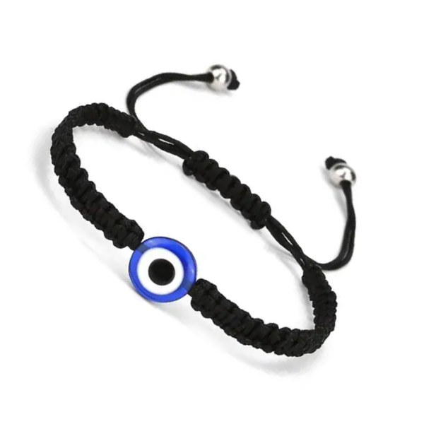 Adjustable Lucky Kabbalah Protection Bracelet - Black Evil Eye | Buy ...