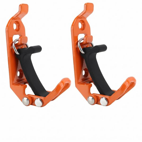 2-Pack Heavy Duty Orange Shovel Mount Kit for Roof Racks &amp; Walls