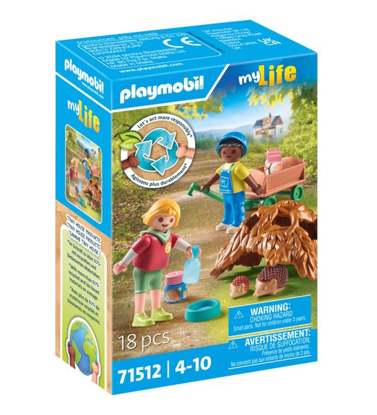 Playmobil My Life - Children with Hedgehog Family (18 Pieces)