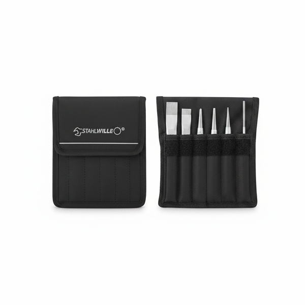 Stahlwille Chisel Set 6 Piece, Durable Steel for Wood &amp; Metalworking