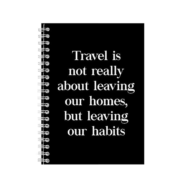 Travel A5 Notebook Spiral Lined Motivational Saying Graphic Notepad Gift169