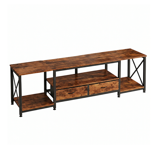 Industrial TV Stand Entertainment Center Storage Cabinet Console
