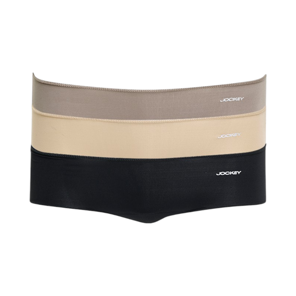 Jockey NPL Knicker Shorts Black/Capp/Beige - 3 Pack