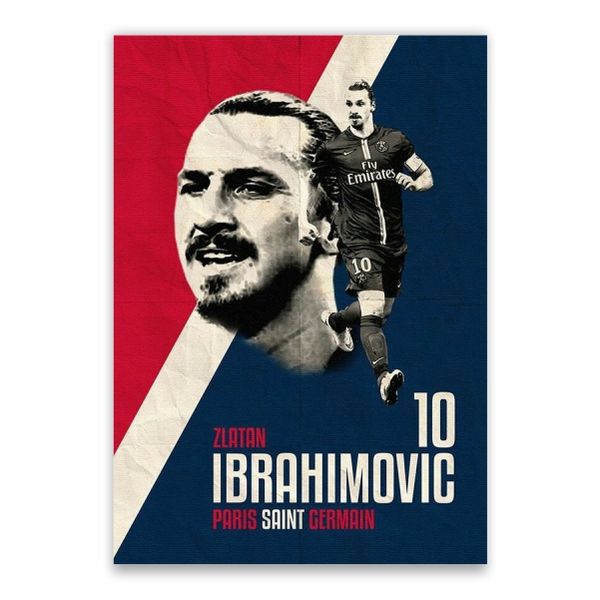 Zlatan Ibrahimovic PSG Poster - A1