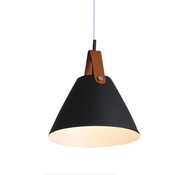 Modern Nordic Leather Strap Pendant Lamp