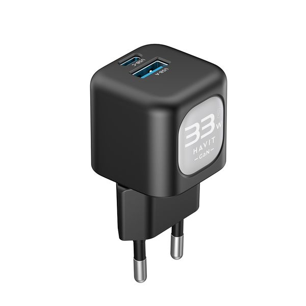 Havit UC230 33W USB C Charger Wall Charger Dual Port Smart Electric
