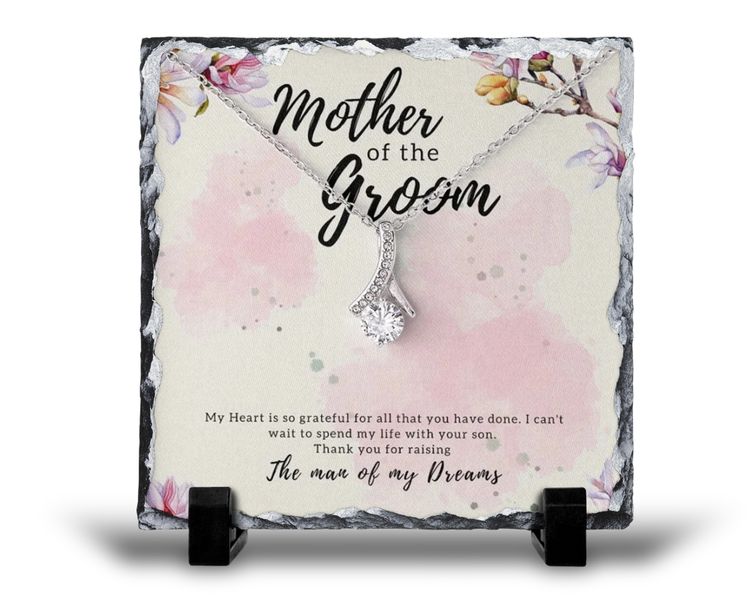 Mother Of The Groom Wedding Day v3 Mother-in-Law For Her Gift Rock Slate