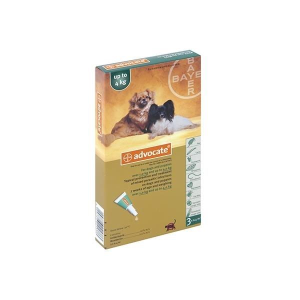 Advocate Small Dog 3x0.4ml (0-4kg) - Green | Shop Today. Get it