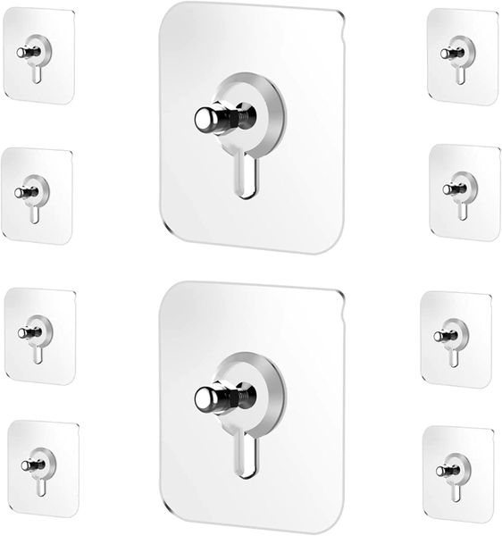 Sulfar Adhesive Hooks Heavy Duty Wall Hooks, Nail Hook for Hanging Coat, Ha